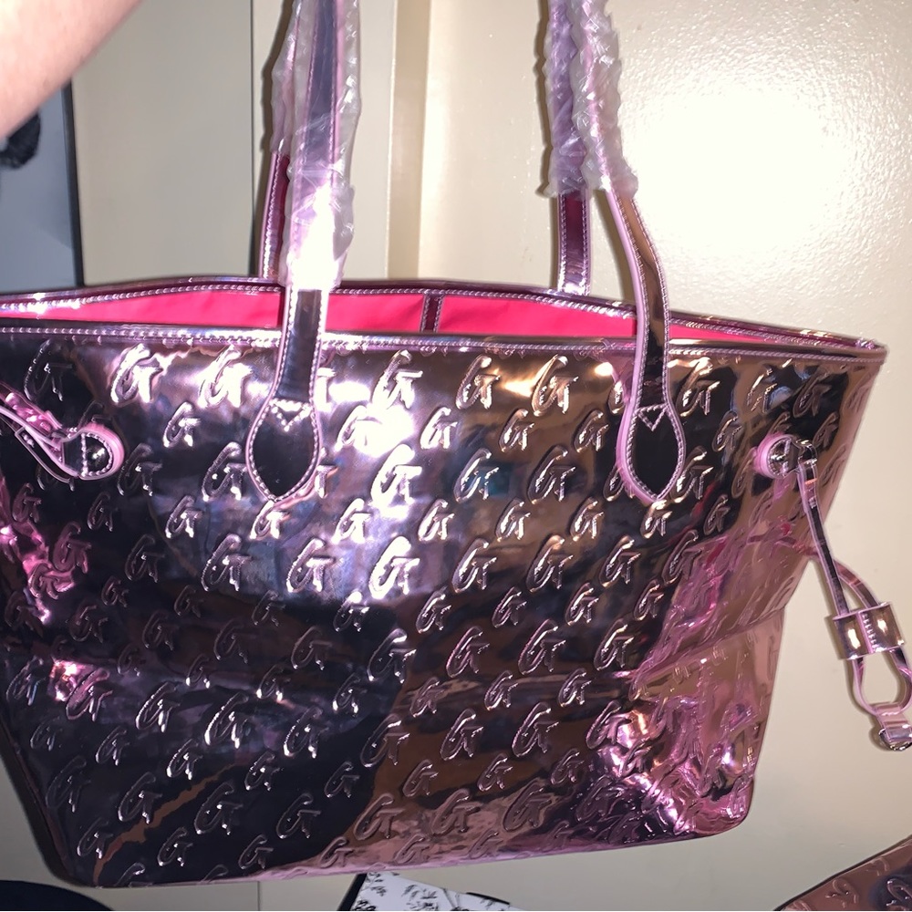 Glam-A-Holic Metallic Pink Tote